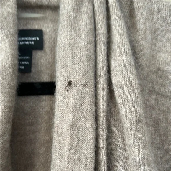 Bloomingdale's Brown and Black Cardigan with Shawl Collar - Picture 3 of 5